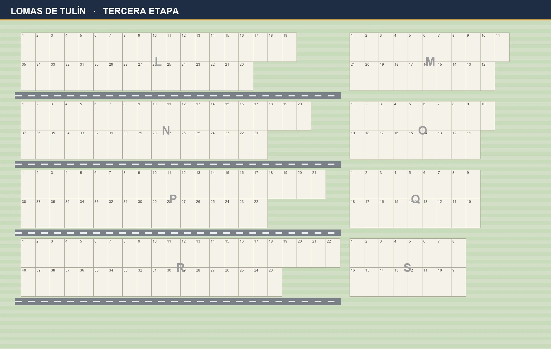 Plano de Lomas de Tulín — Tercera Etapa